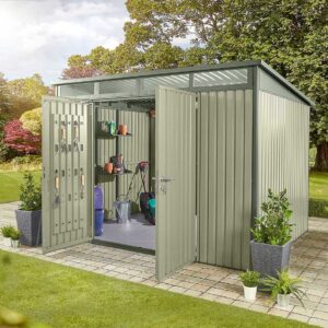 secure metal shed