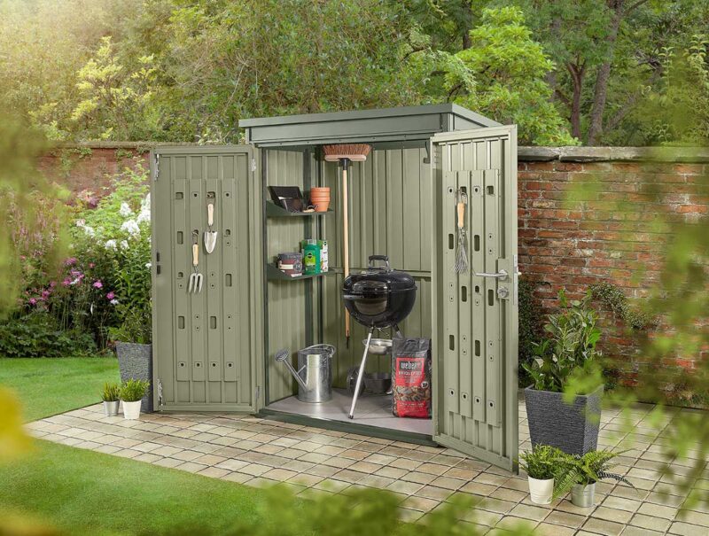 metal tool shed