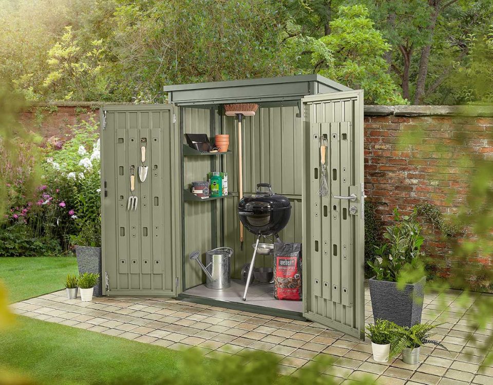 metal tool shed