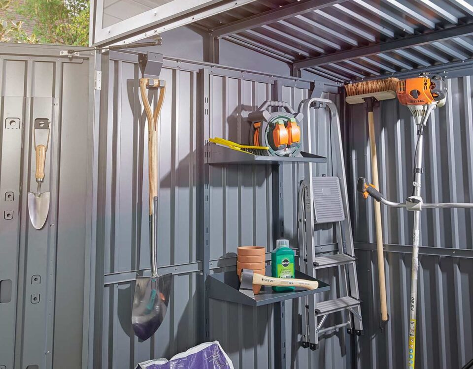 metal tool shed