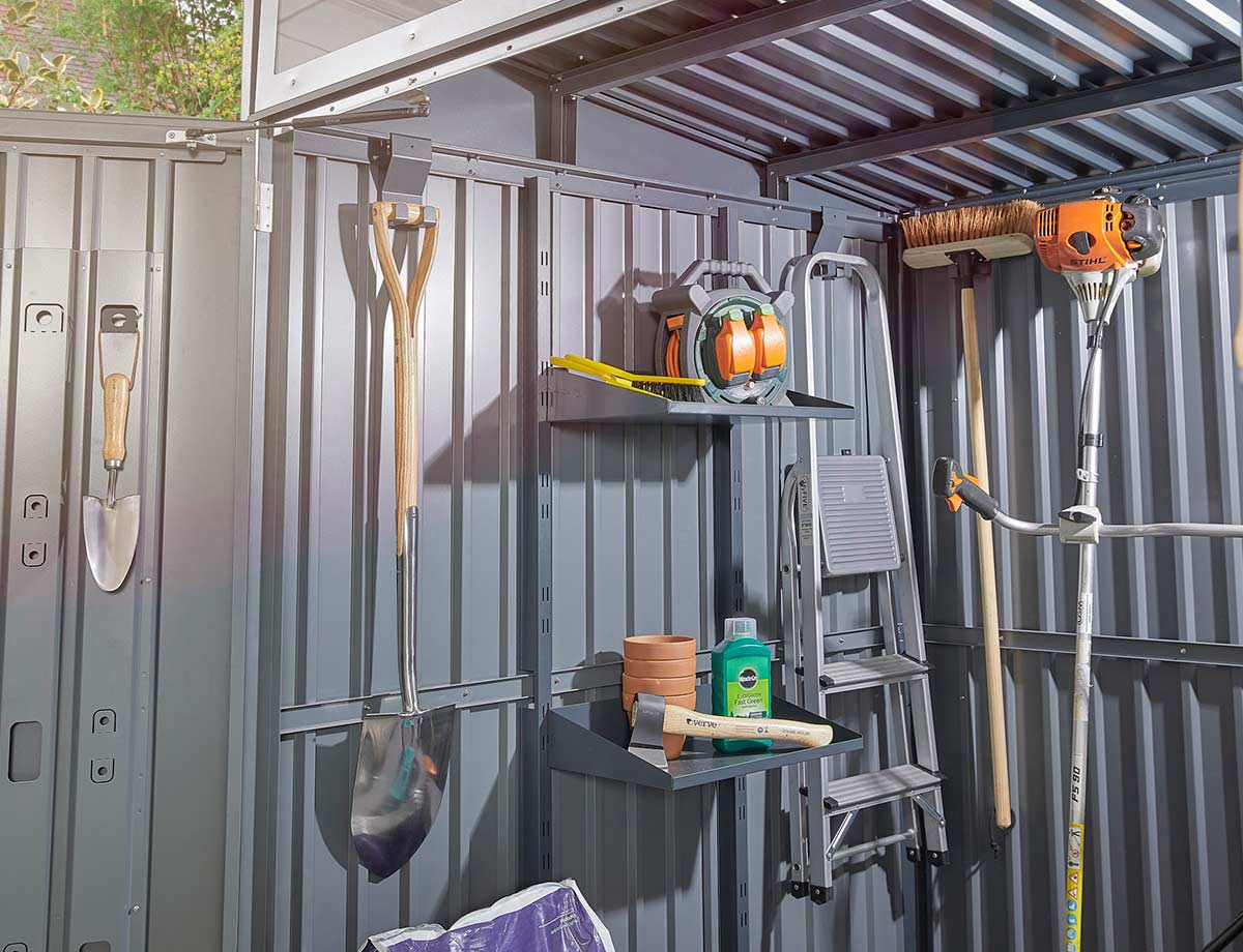 metal tool shed