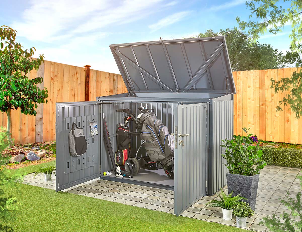 secure metal shed