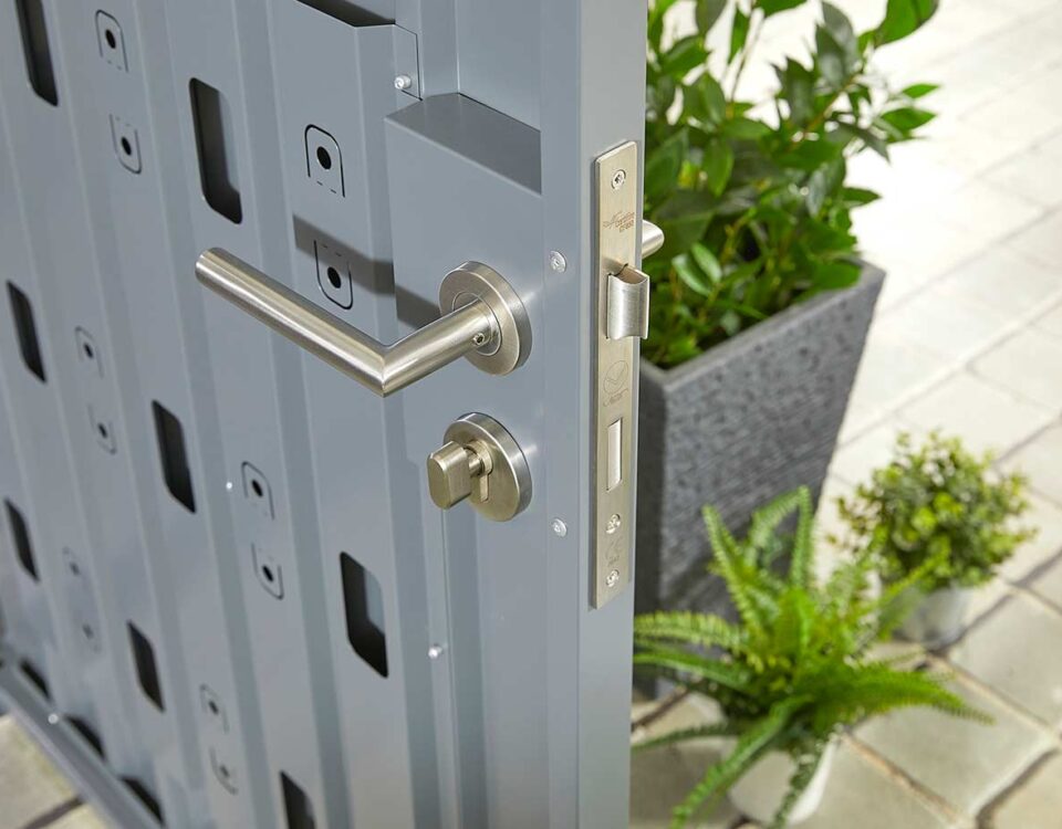 secure metal shed