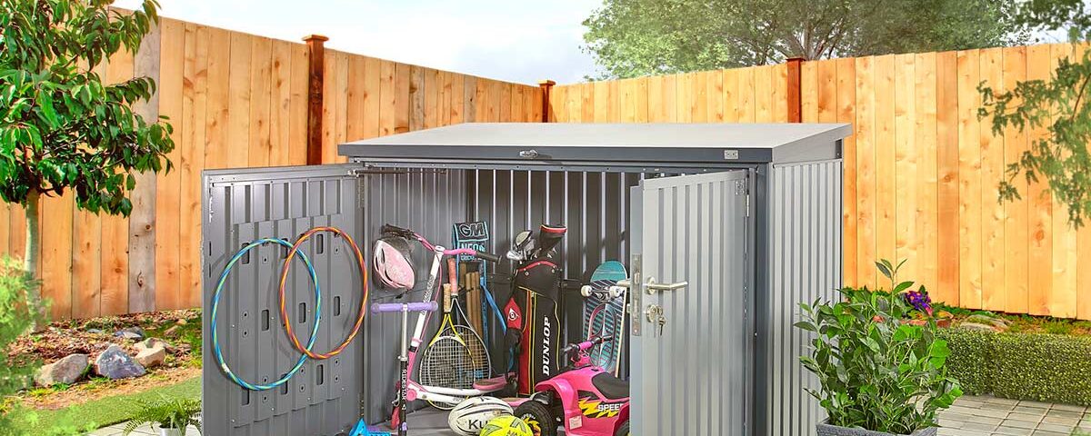 outdoor metal storage