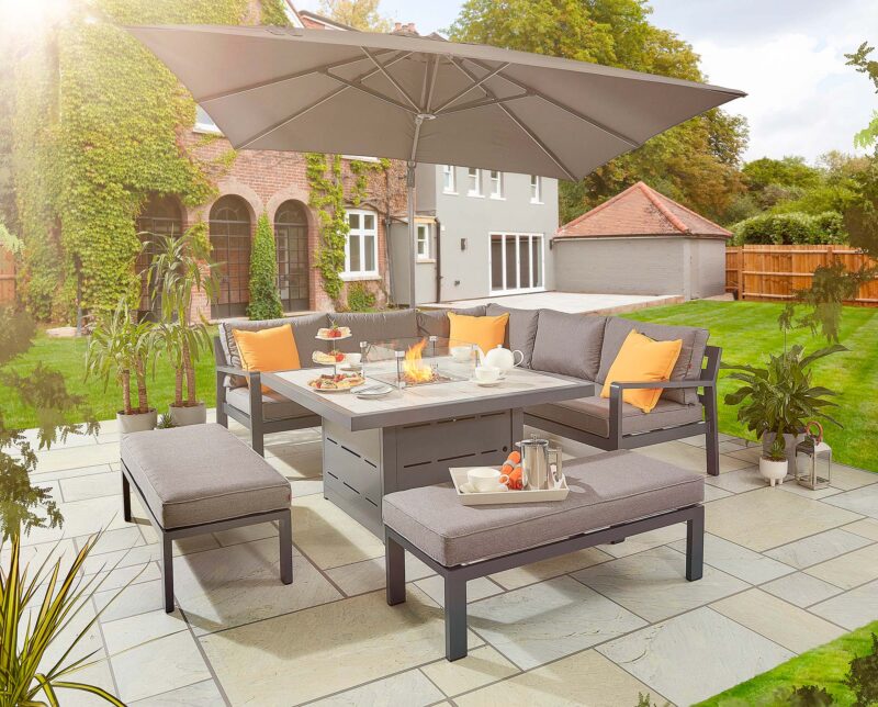 Tutbury Corner Garden Sofa Garden Furniture HEX Living