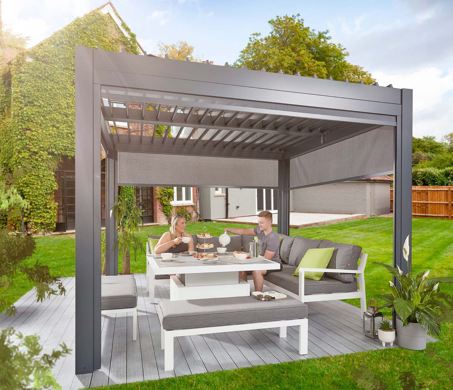 Marchington Pergola Blind Garden Furniture HEX Living, Online