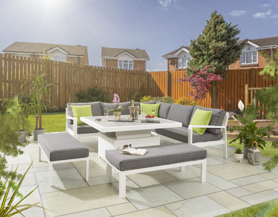 Luxury Outdoor Furniture in small garden