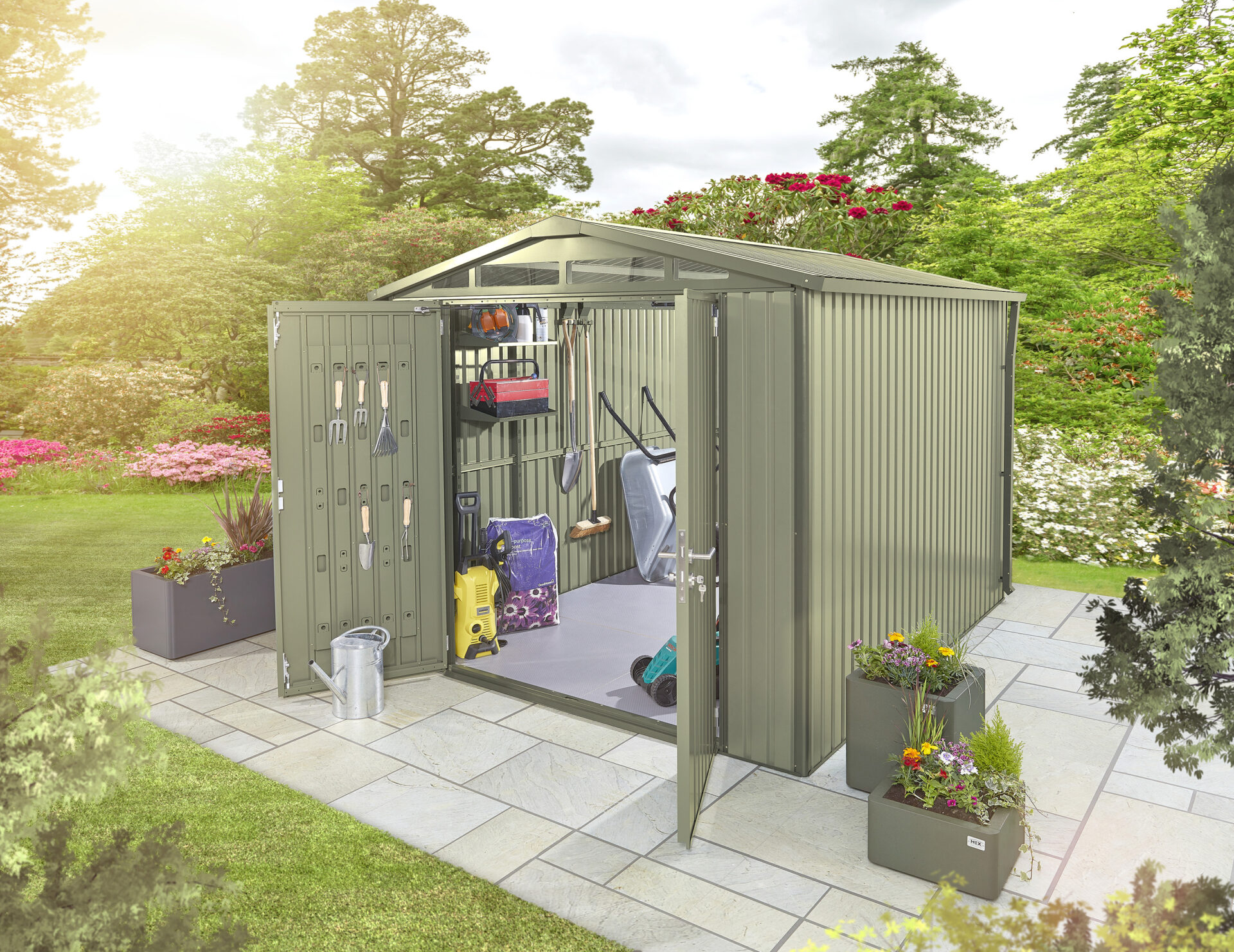 metal garden sheds