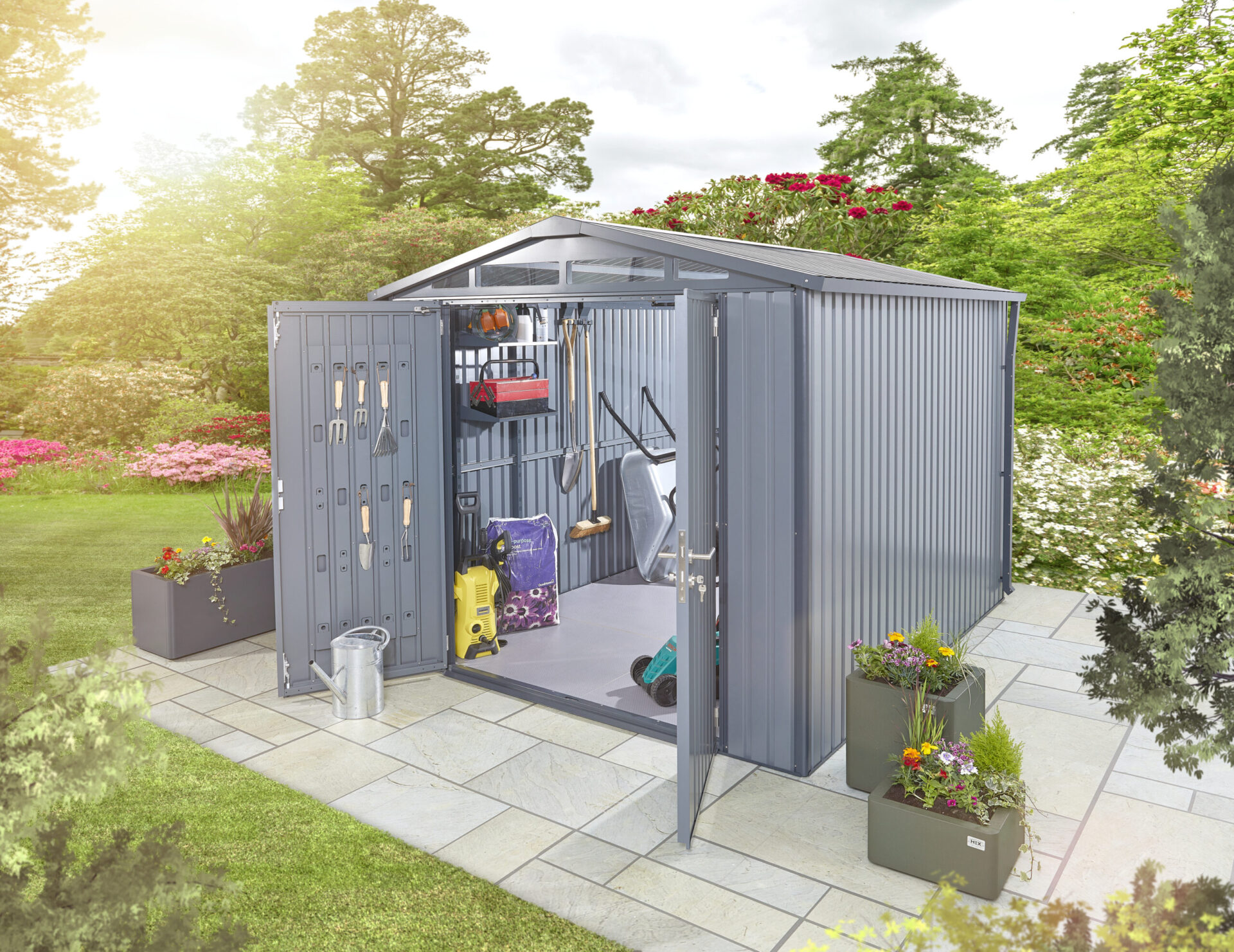 Metal storage sheds