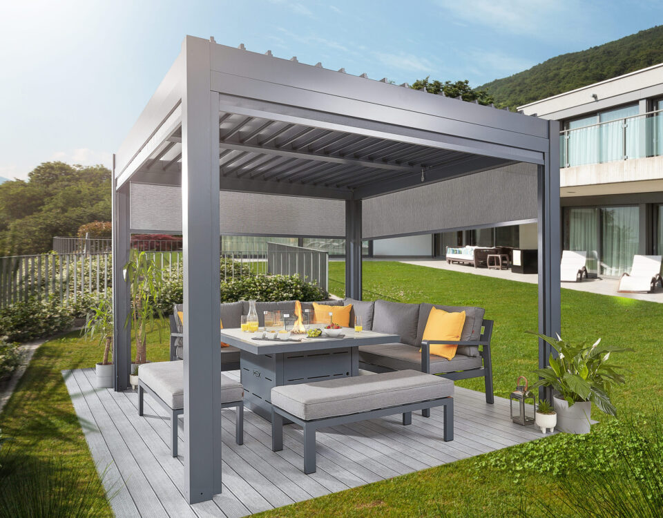 Outdoor garden furniture, garden pergola