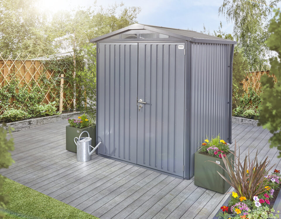 secure metal shed