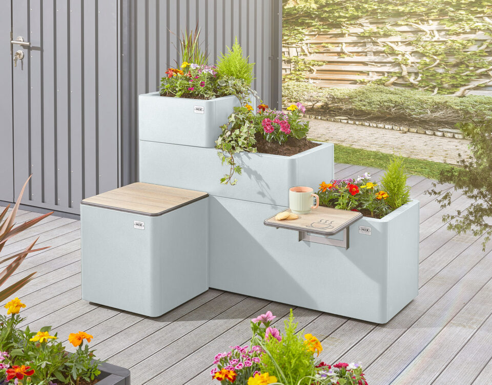 metal planter