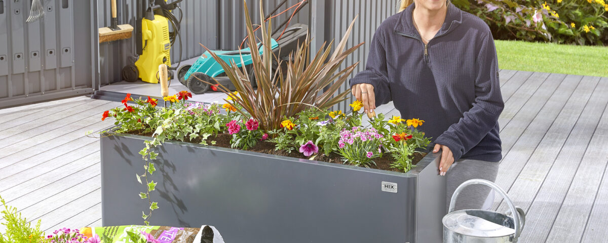 metal planters