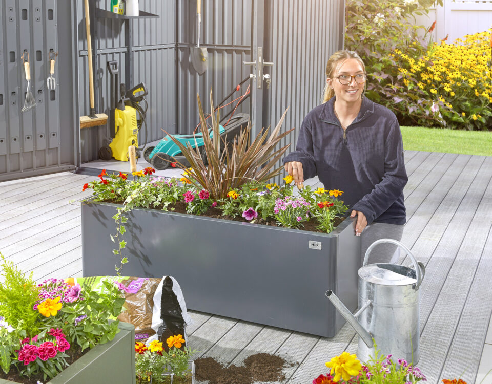 metal planters