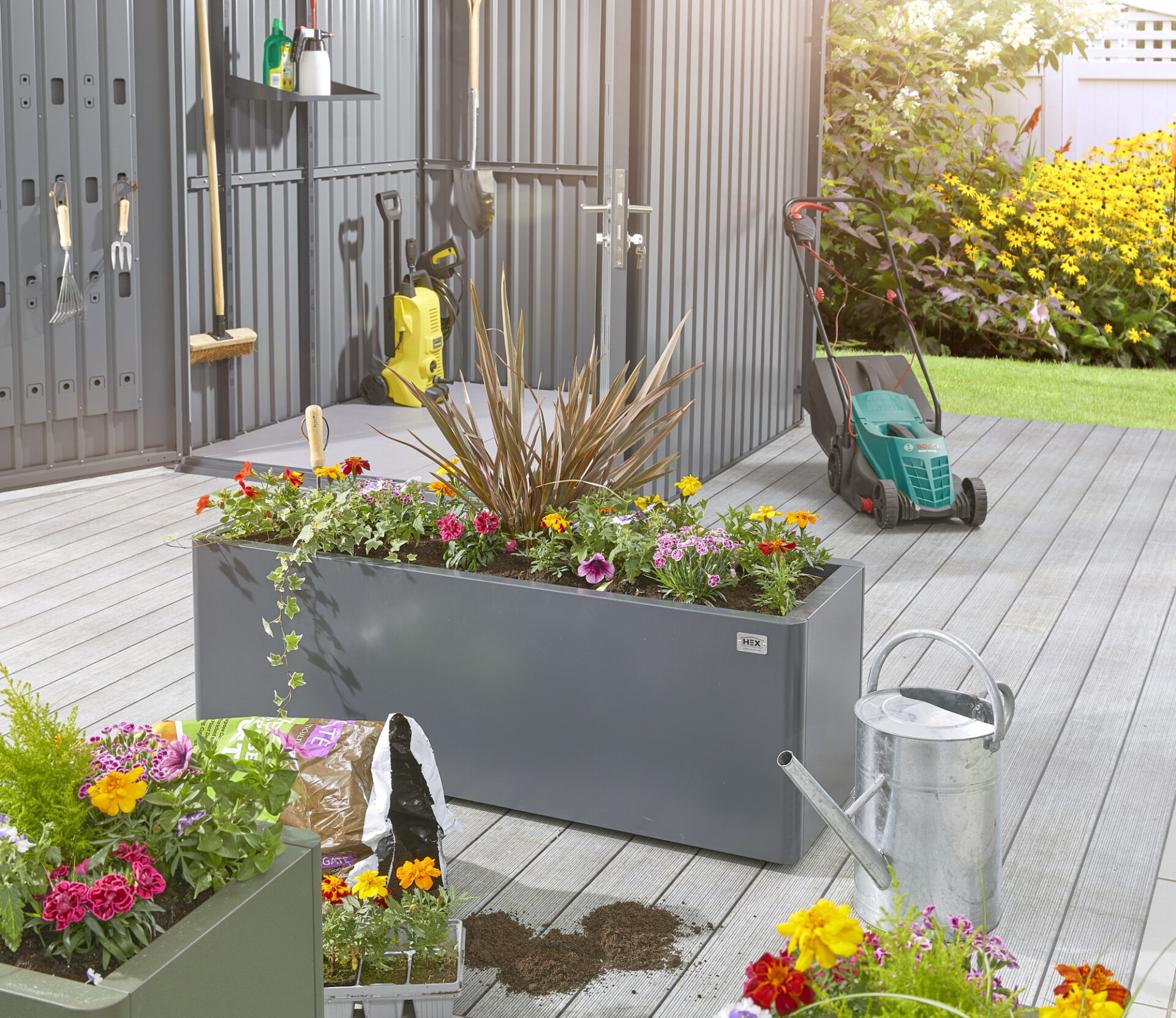 Metal Garden Planters