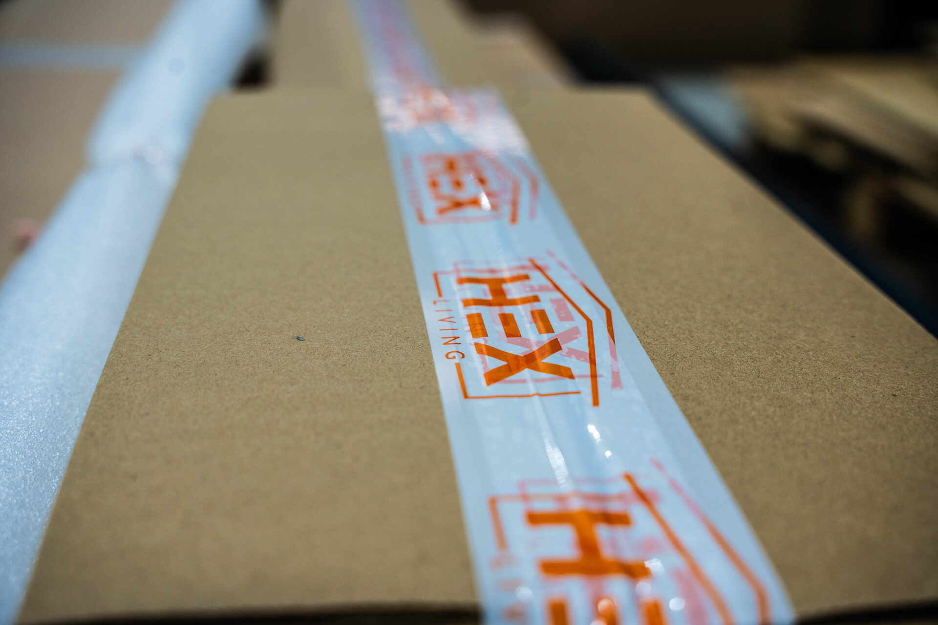 Package with HEX Living tape