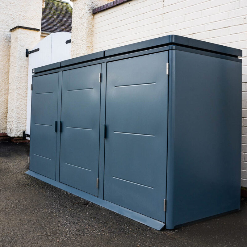 Whiston Metal Wheelie Bin Store - Quality, rust-resistant materials